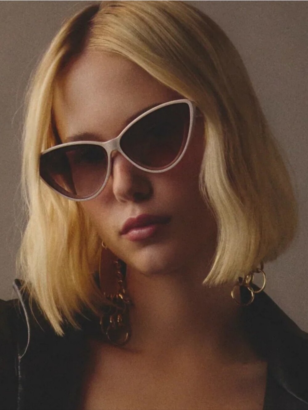 QUAY Tempted Sunglasses - Champagne/Brown Fawn